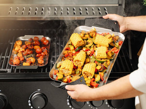 BBQ TÁC Z NEREZOVÉ OCELI 43×25 CM - 2