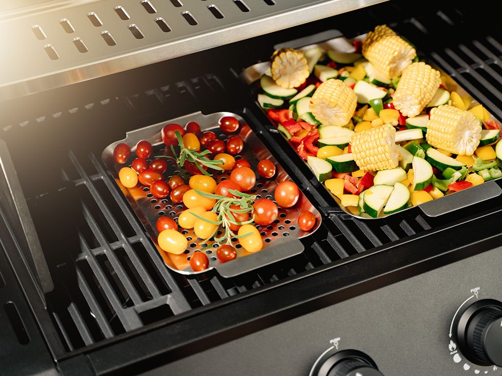 BBQ TÁC Z NEREZOVÉ OCELI 33×18 CM - 2