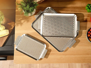 BBQ TÁC Z NEREZOVÉ OCELI 43×25 CM - 3