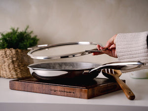 STOHOVATELNÉ SKLENĚNÉ POKLICE – 18/ 24/ 26/ 28 CM – 4 KS - 6
