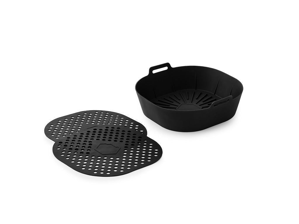 VLOŽKA A PODLOŽKY DO HORKOVZDUŠNÉ FRITÉZY - 3 DÍLNÁ SADA - 4L - 1