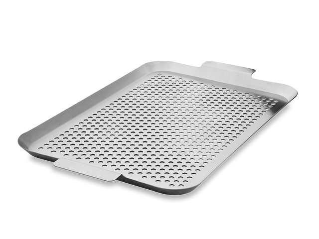 BBQ TÁC Z NEREZOVÉ OCELI 50×30 CM - 1