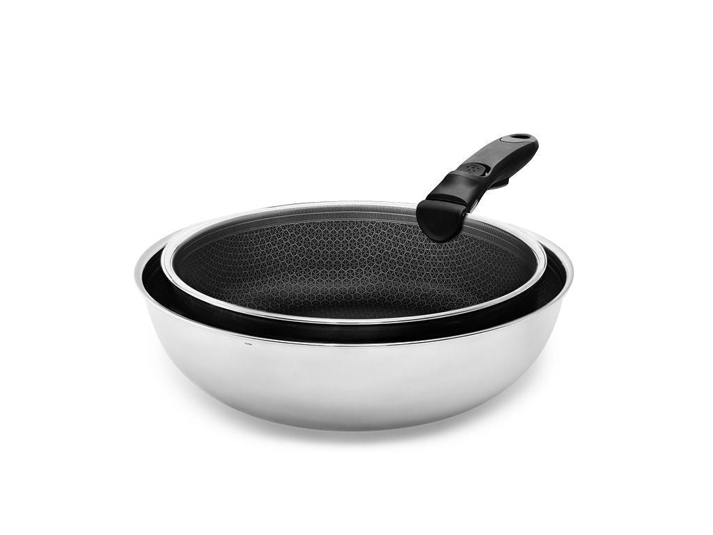 SADA WOK+SAUTÉ S ODJÍMATELNOU RUKOJETÍ – 2-DÍLNÁ - 1