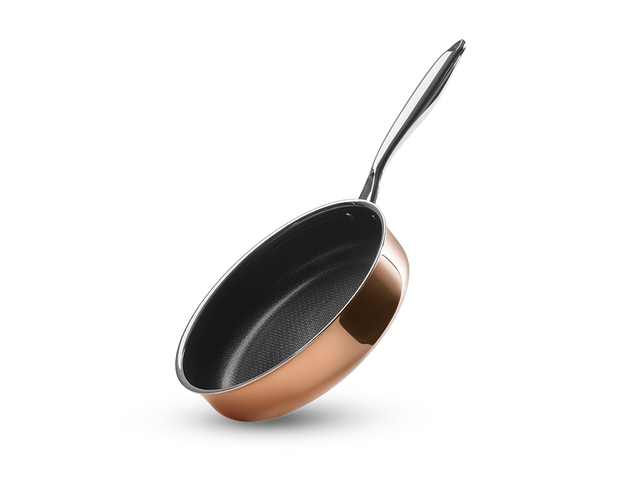 MĚDĚNÁ HYBRIDNÍ NEPŘILNAVÁ PÁNEV SAUTÉ 26 CM - 1