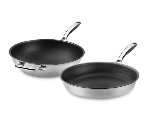 ZERO – PŘÍRODNÍ NEPŘILNAVÁ SADA WOK – 2 DÍLY - 1