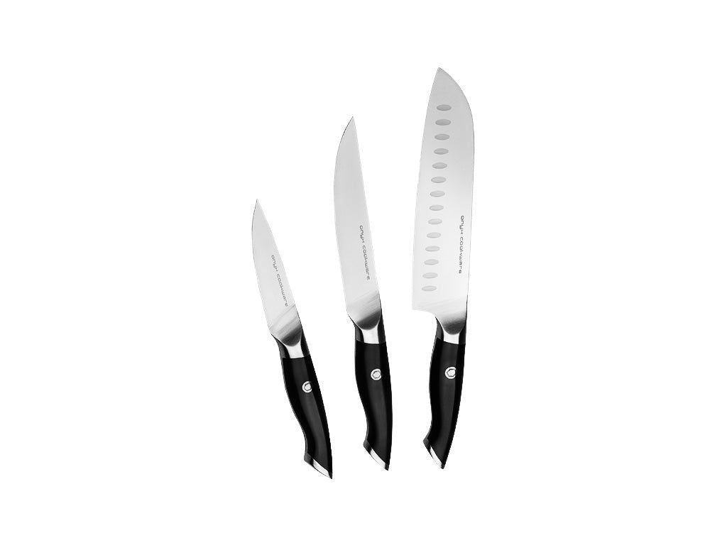 3-DÍLNÁ SADA NOŽŮ SANTOKU, UNIVERZÁLNÍ A LOUPOVACÍ - 1